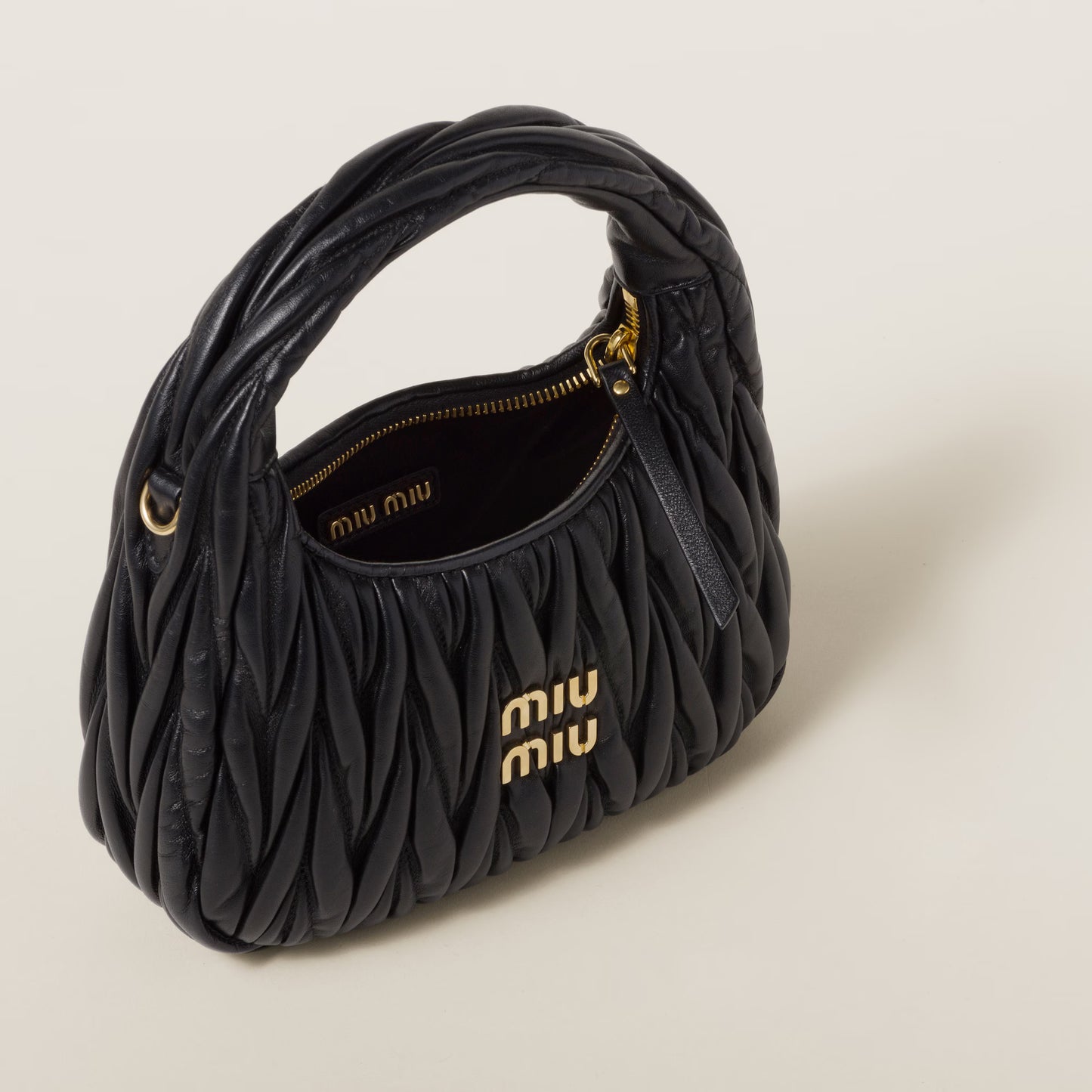 MM Wandar Matelassé Purse - Black