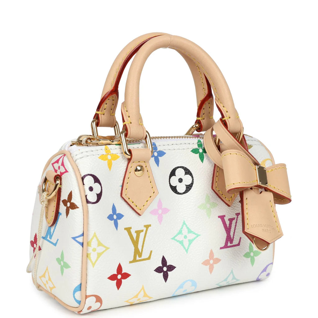 LV x Murakamii Speedy Designer Handbag
