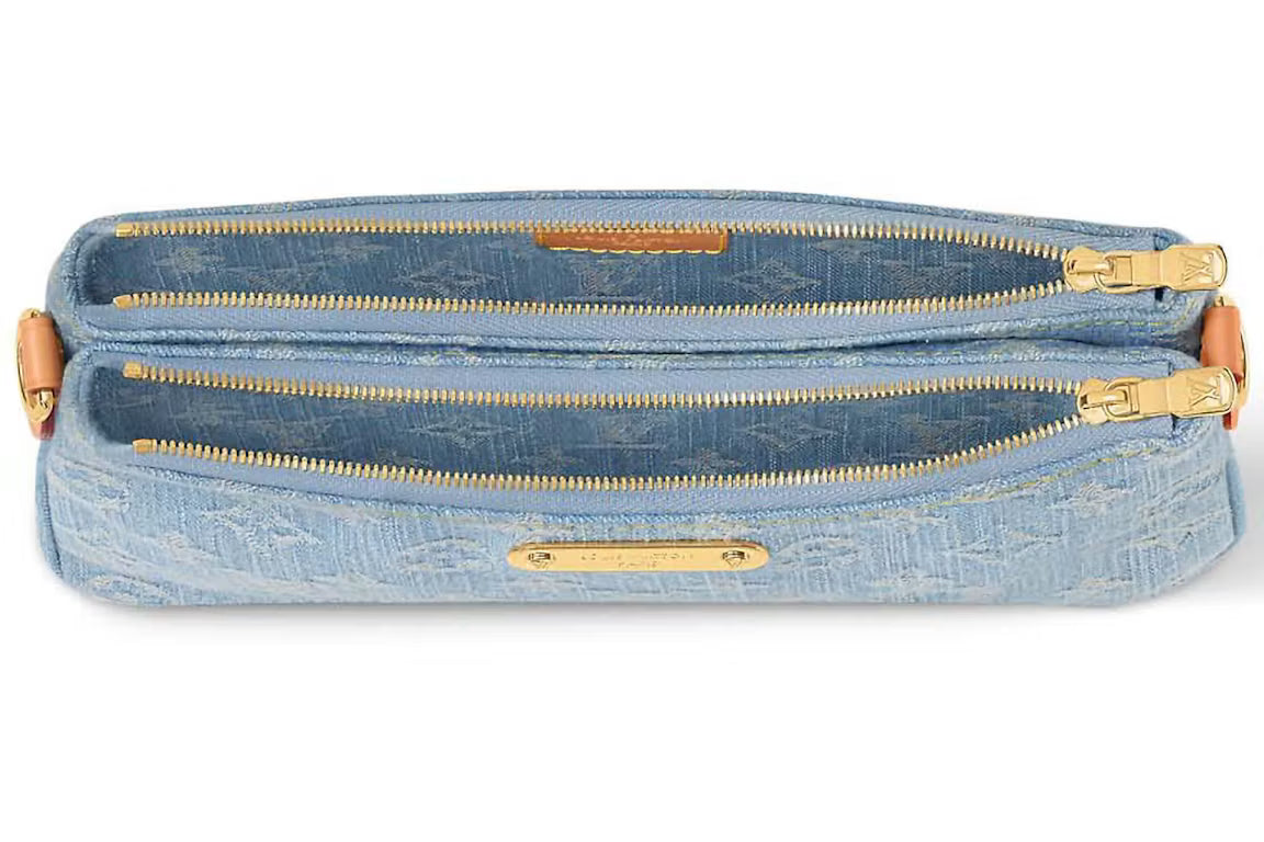 LV Liv Pochete Denim Purse