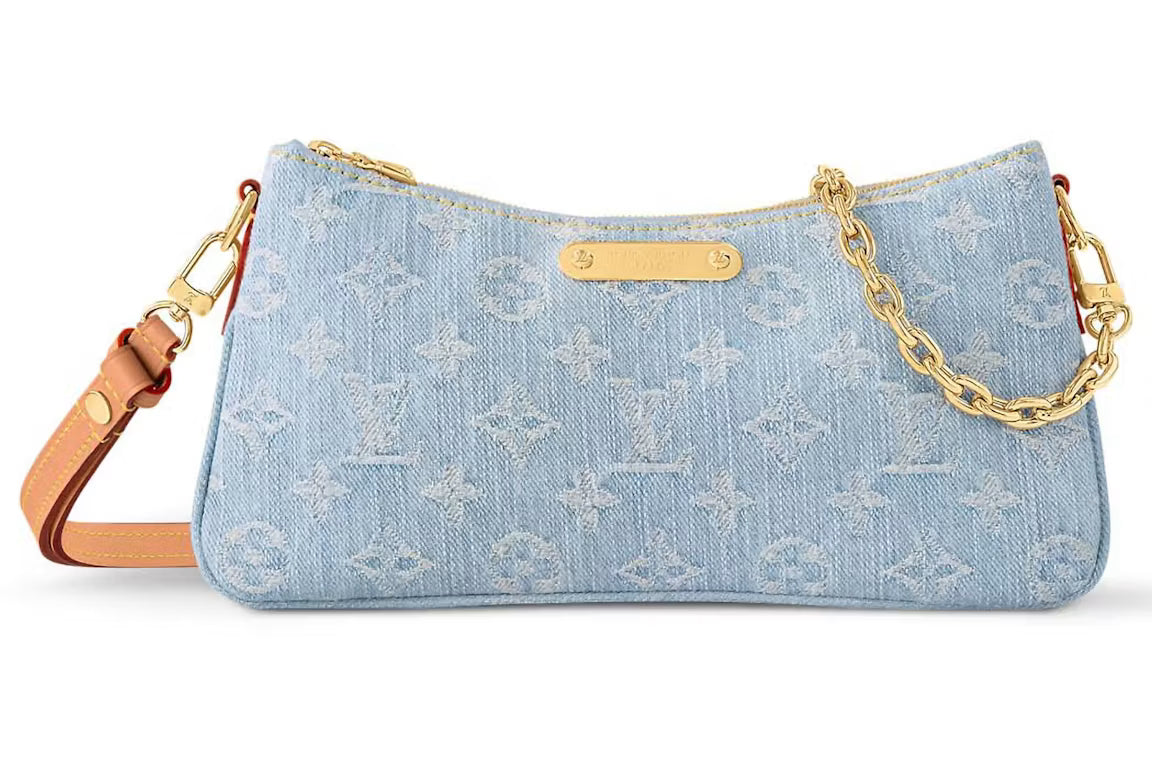 LV Liv Pochete Denim Purse