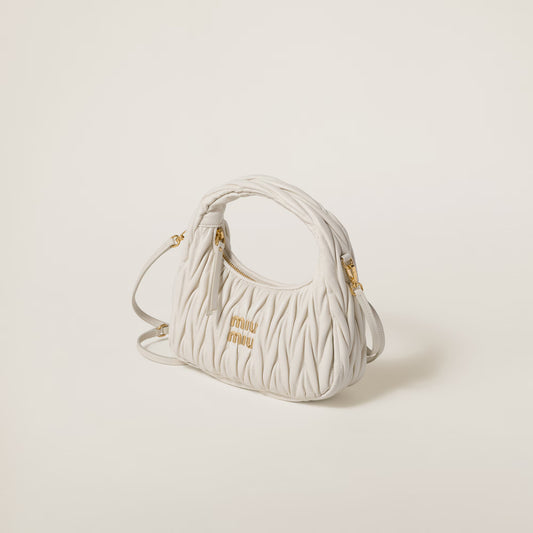MM Wandar Matelassé Purse - White