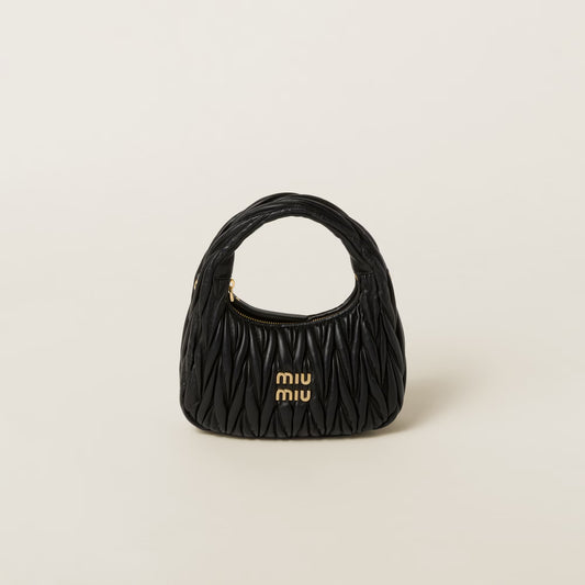 MM Wandar Matelassé Purse - Black