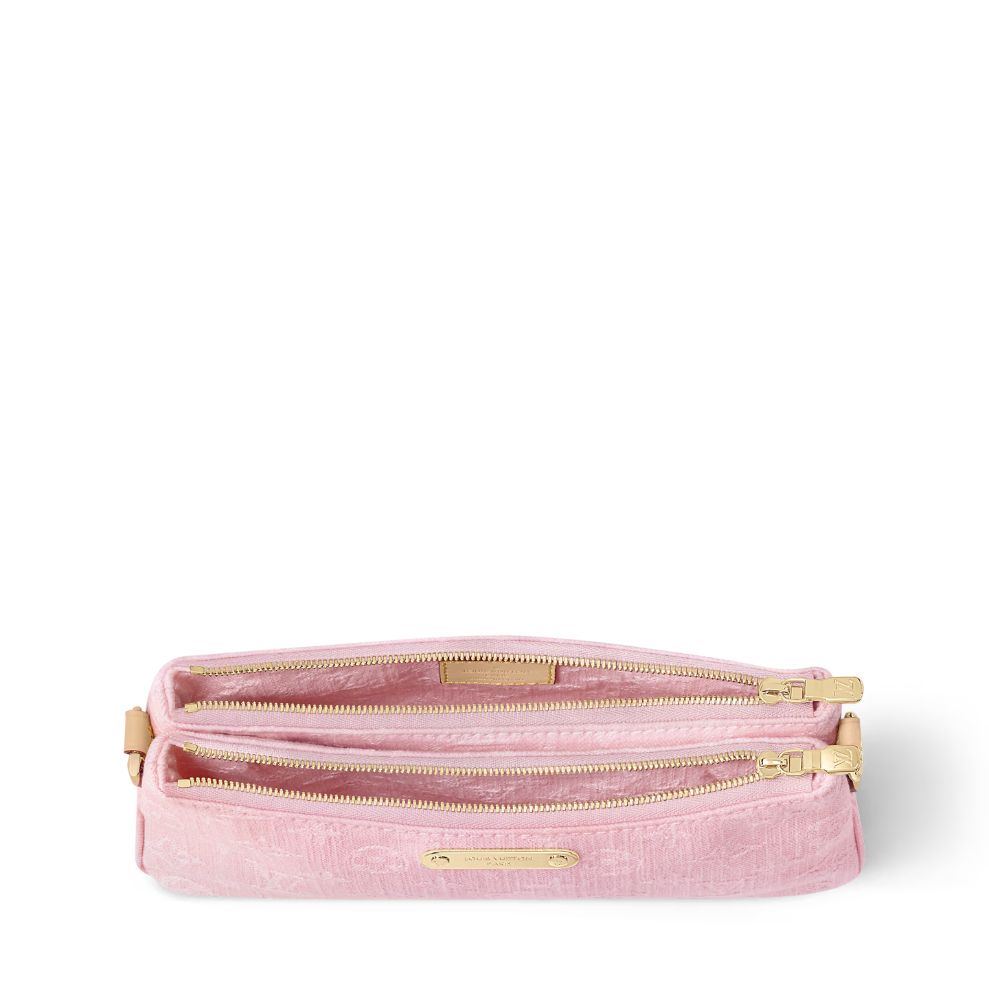 LV Liv Pochete Pink Denim Purse