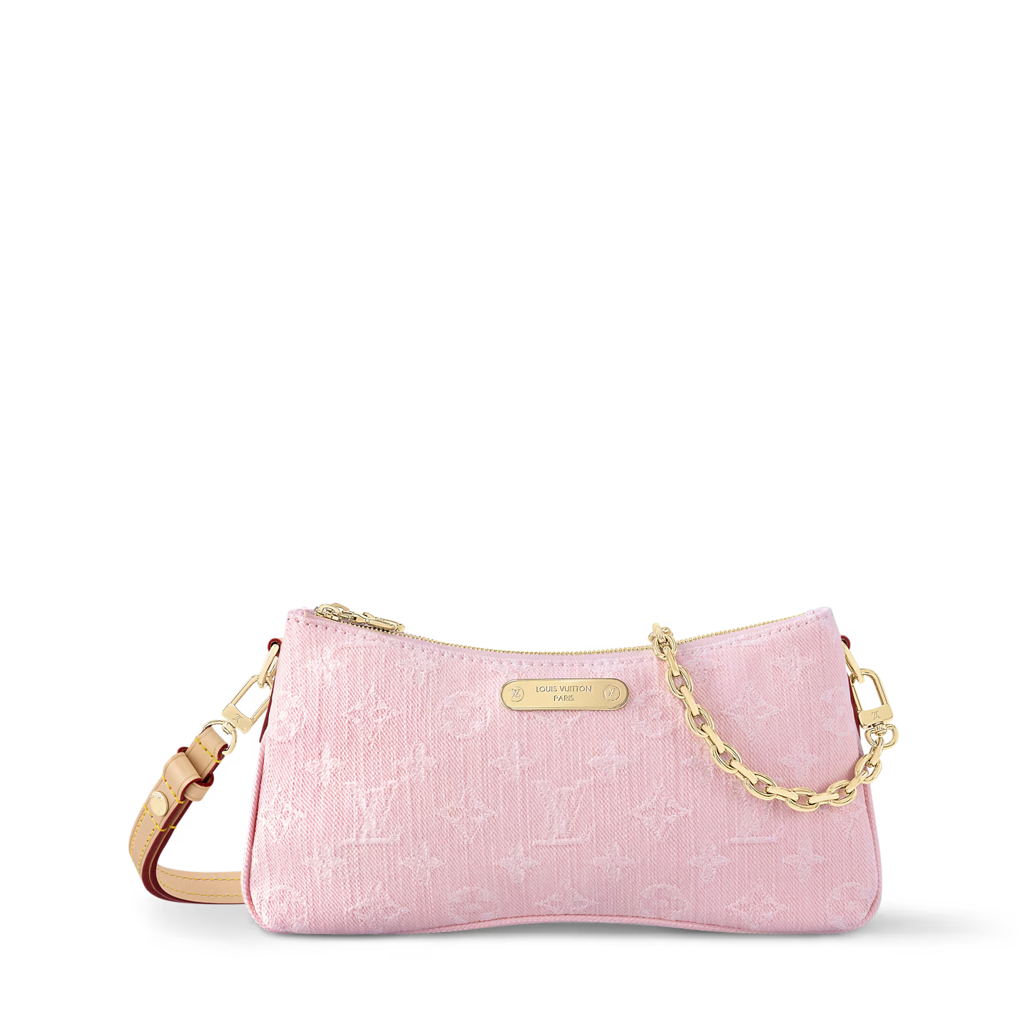 LV Liv Pochete Pink Denim Purse