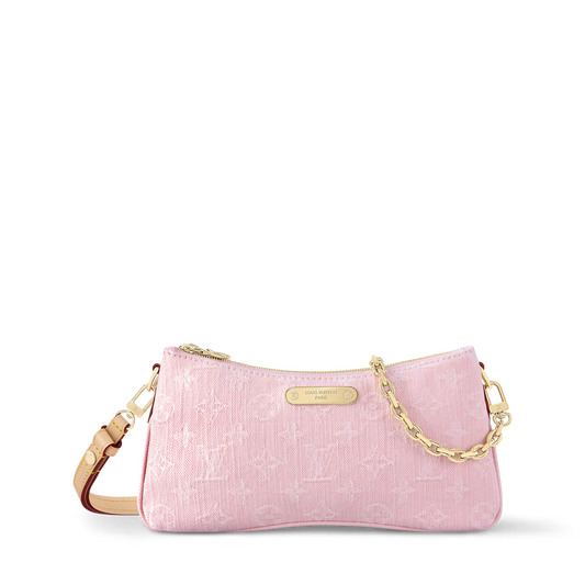 LV Liv Pochete Pink Denim Purse